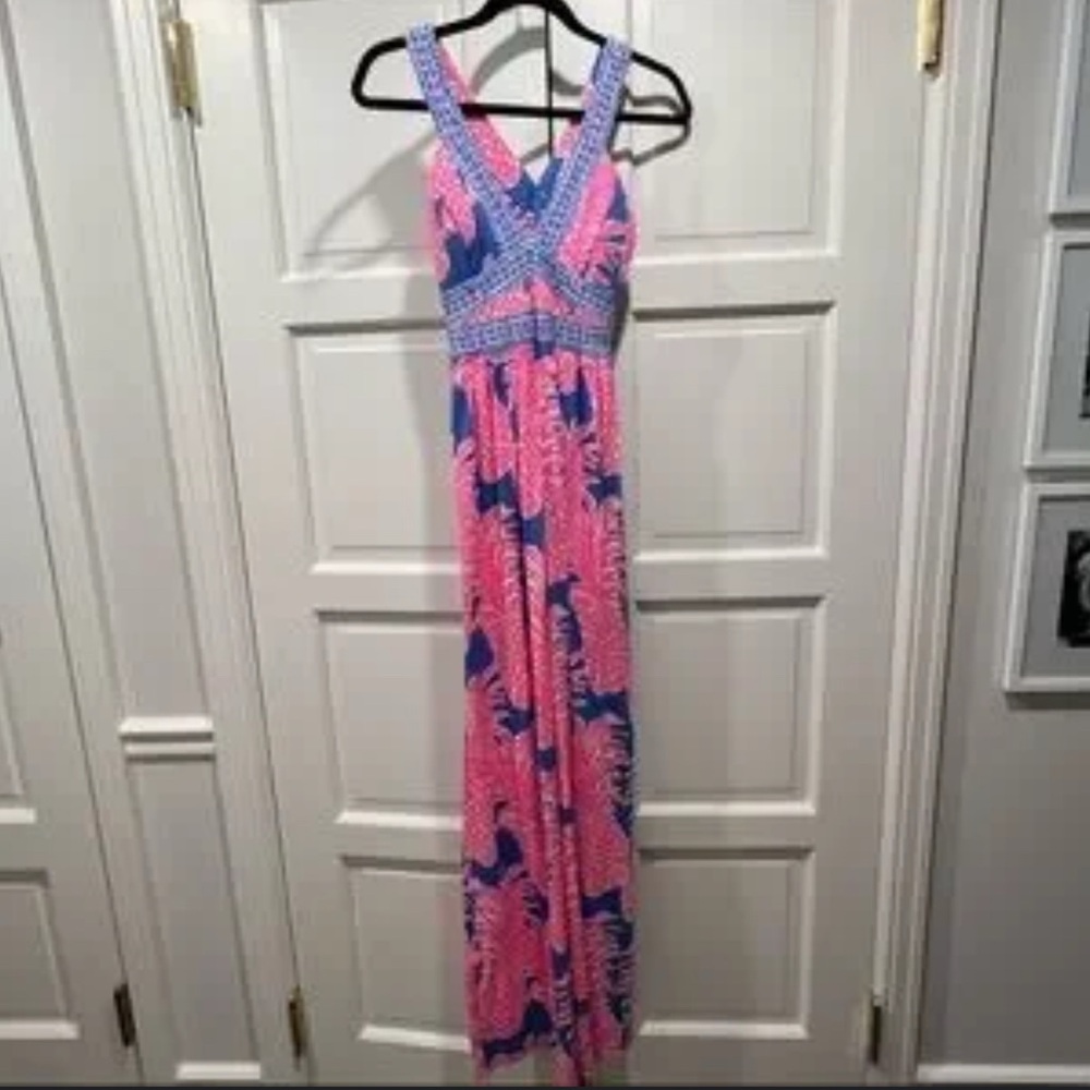 Lilly Pulitzer Pink Taryn Pineapple dress and Blue Maxi Dress